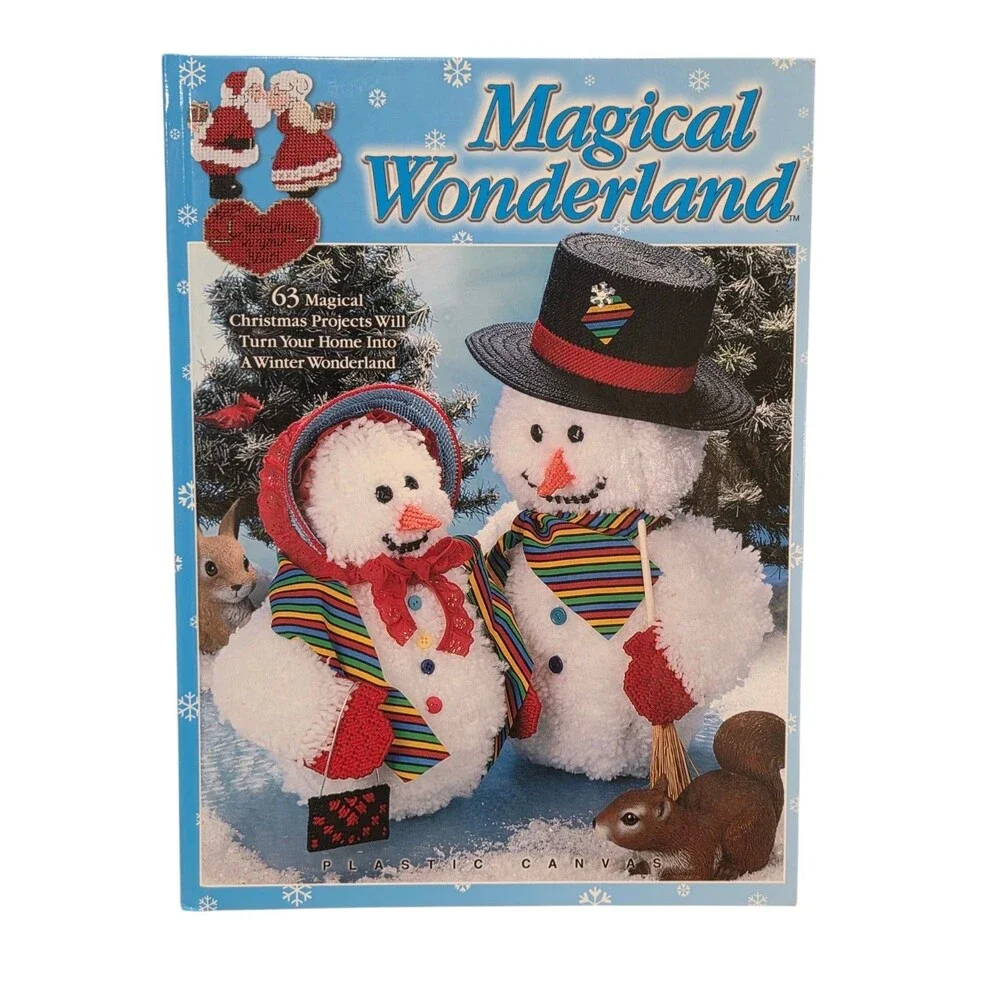 Magical Wonderland Craft Book Plastic Canvas Yarn Needlework Patterns Vintage
